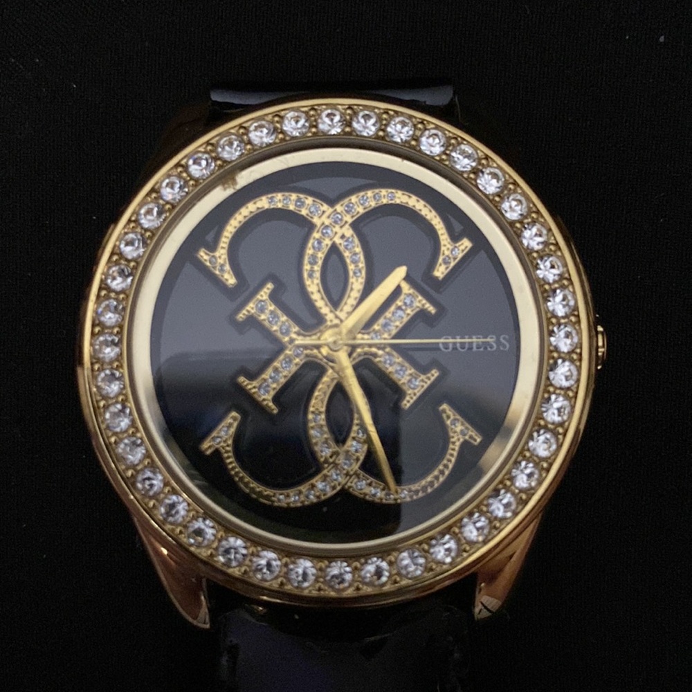 Guess Black, Gold & a Crystal watch
